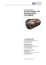 Konstant-Volumenstromregler+Absperrklappen-Kombination Typ VRW-A - 1