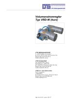 Volumenstromregler Typ VRD-W - 1