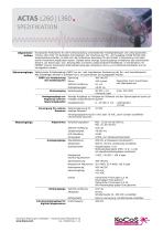  ACTAS L260 | L360 Spezifikationen -1