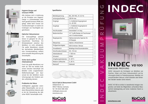  INDEC VD 100 Flyer 