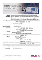 PROMET R300 | R600 Spezifikationen 