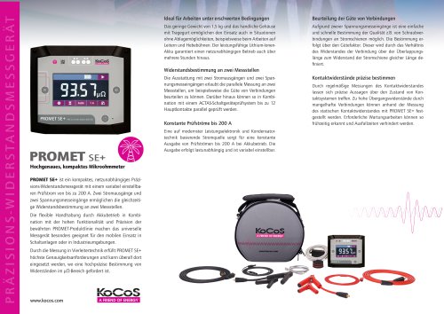 PROMET SE+ Informationsblatt