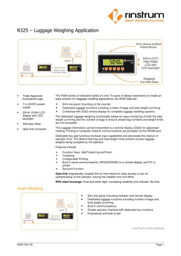 R325 ? Luggage Weighing Application