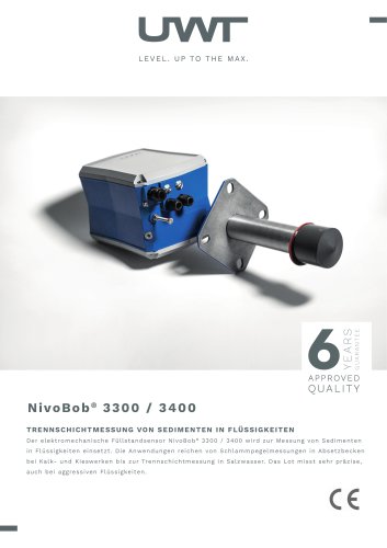 Trennschicht Messung in Feststoffen NivoBob® 3300/3400