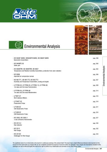 Meteo & Environmental Analysis