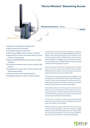 Wireless Serial Server- SW5002