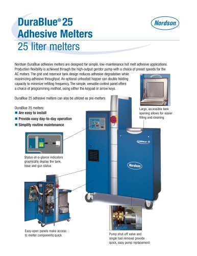 DuraBlue ® 25  Adhesive Melters