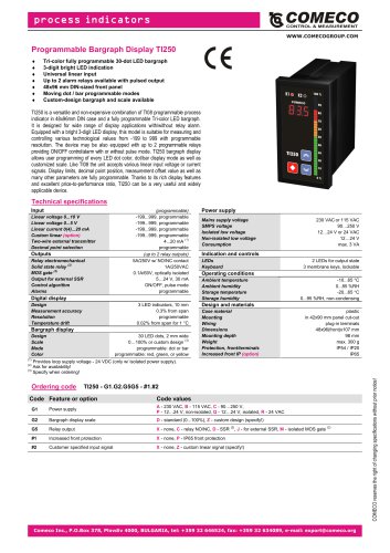 process indicators TI 250