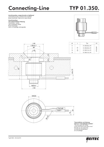 CONNECTING-NOZZLE, SCREWED INTO MANIFOLD