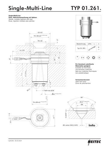 SINGLE NOZZLE, MULTIPLE INJECTION WITH TIPS