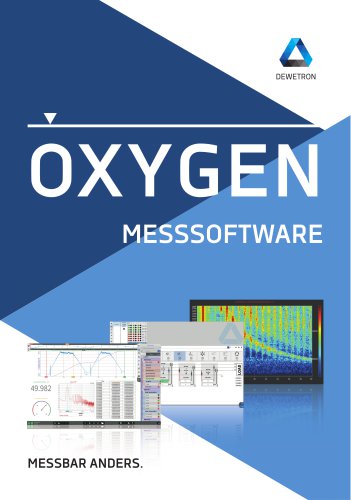 OXYGEN Messsoftware Broschüre