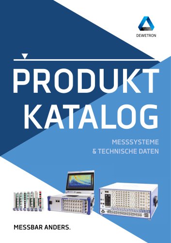 Produktkatalog / Messsysteme & technische Daten