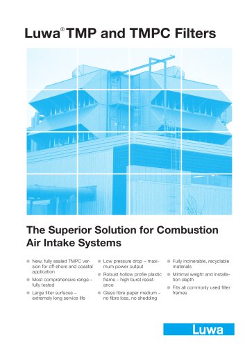 Luwa TMP and TMPC Filter for combustion air intake systems