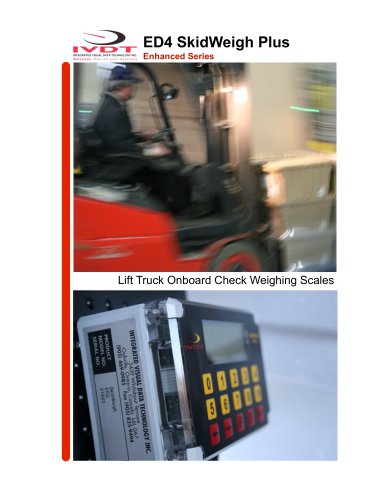 Hydraulic check weighing for material handling vehicals