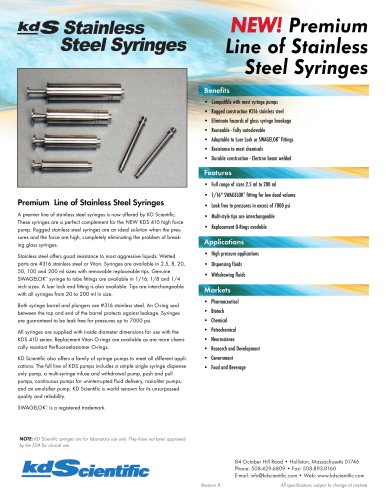 Stainless Steel Data Sheet