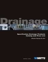 Specification Drainage Products Price List