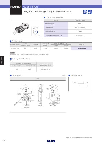 Rotary Type RD6R1A Series