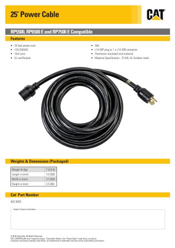 25’ Power Cable