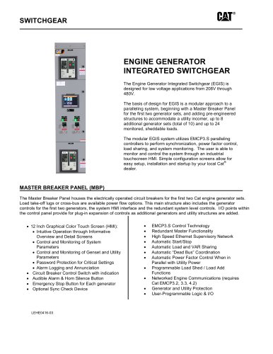 EGIS- Engine Generator Integrated Switchgear