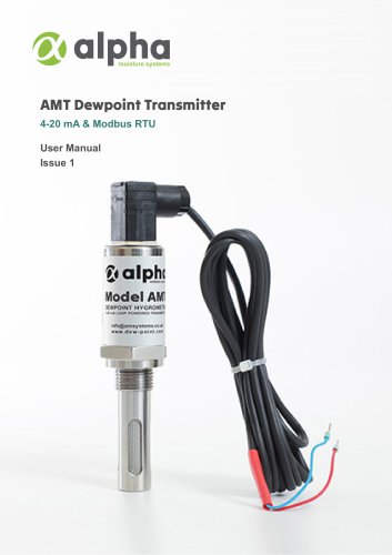 AMT Modbus RTU Dewpoint Transmitter Instruction Manual