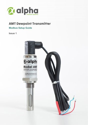 AMT Modbus RTU Dewpoint Transmitter Setup Guide