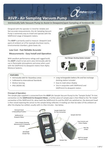 ASVP Air Sampling Vacuum Pump for SADPmini2