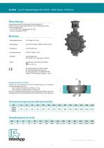 Doppelexzentrische Absperrklappe Elara - casted/ANSI cl.150