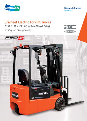 3 Wheel Electric Forklift Trucks