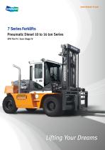 7 Series Forklifts Pneumatic Diesel 10 to 16 ton Series