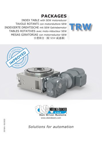 TRW Indexierte Drehtische mit SEW Getriebemotor