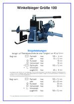 Winkelbiegeapperate WB Größe 100