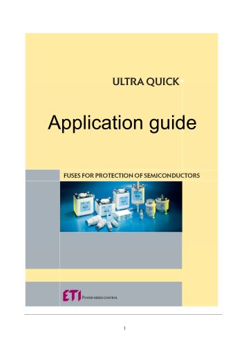 Application Guide : Fuses for protection of Semiconductors