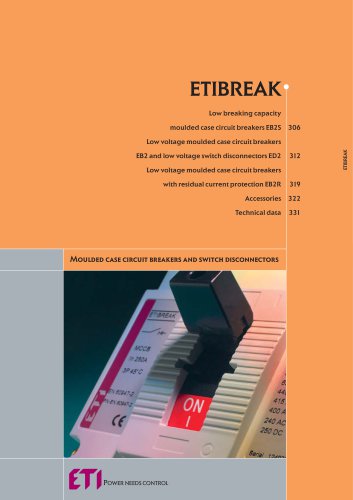 ETIBREAK Moulded case circuit breakers and switch disconnectors