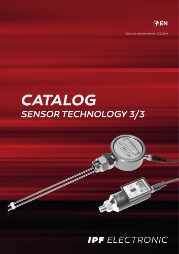 CATALOG SENSOR TECHNOLOGY 3/3