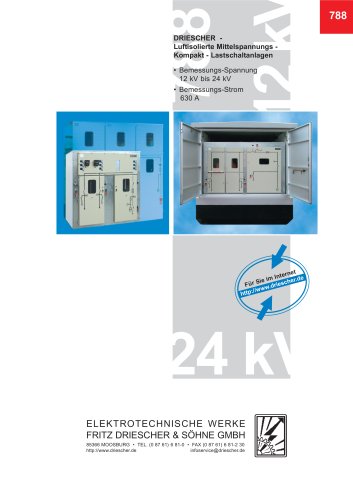 Mittelspannungs Kompakt-Lastschaltanlagen NEU