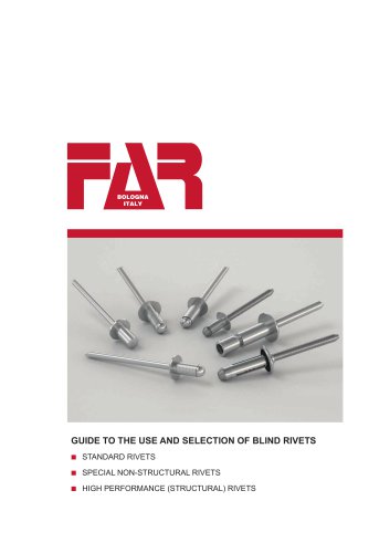 Guide to the use and selection of blind rivets