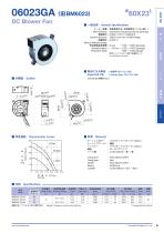 06023GA （旧BM6023） Ф60X23L DC Blower Fan