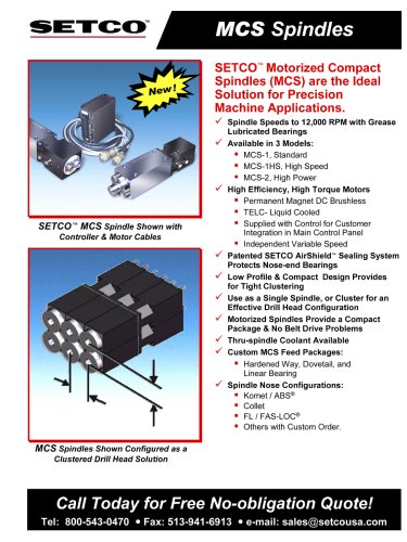 Setco - Motorized Compact Spindles (MCS)