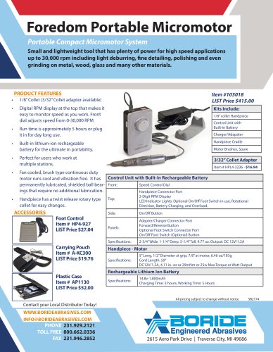 Foredom Portable Micromotor