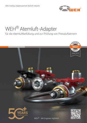 WEH&reg; Adapter f&uuml;r die Atemluft-Industrie