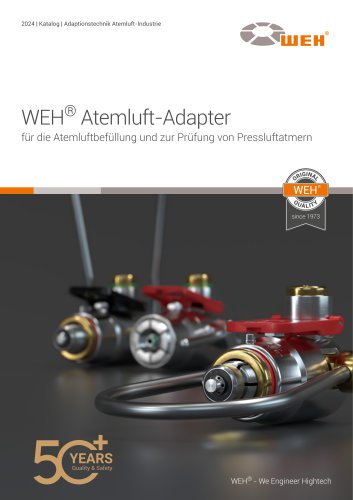 WEH® Adapter für die Atemluft-Industrie