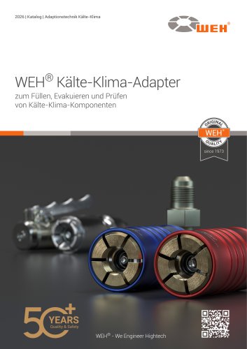 WEH&reg; Adapter f&uuml;r die K&auml;lte-Klima-Technik