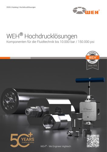 WEH&reg; Hochdruckl&ouml;sungen
