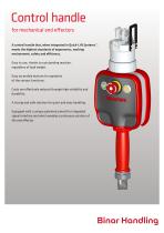 Control handle for mechanical end effectors