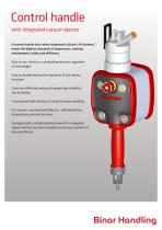 Control handle with integrated vacuum ejector