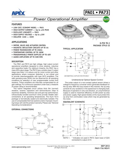 Low Cost 5A, 30V Power Amplifier