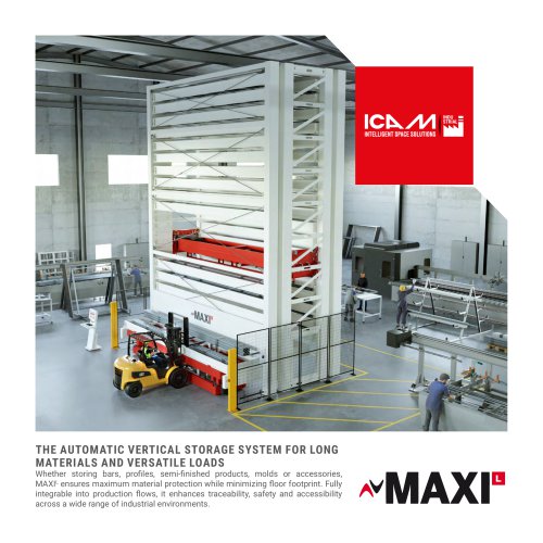 MAXI L - The automated vertical storage system for long materials and versatile loads