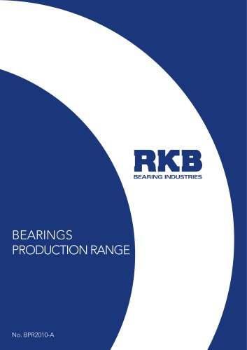 RKB Bearings Production Range