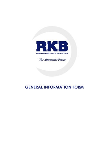 RKB General Information Form