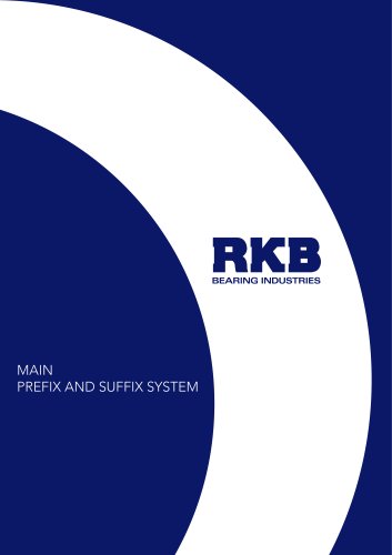 RKB Main Prefix and Suffix System